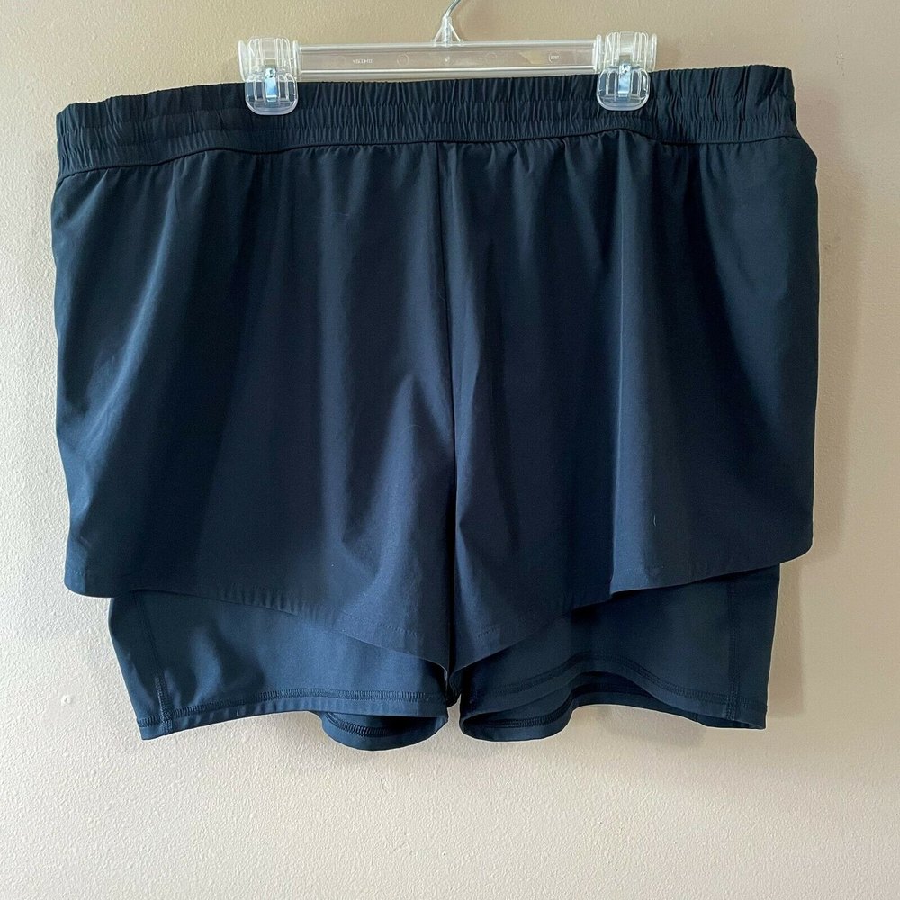 DSG Women's Athletic Shorts 3XL | Split Side with Pockets 2 Layer Drawstring